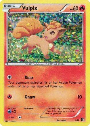 Vulpix 001/12 - Holofoil McDonalds Promos 2016 - Promo