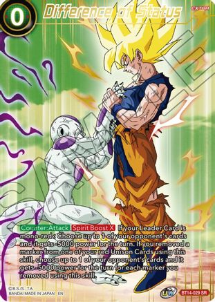 Difference of Status (BT14-029) - Theme Selection History of Son Goku Foil