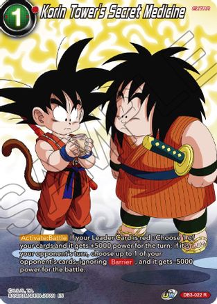 Korin Tower's Secret Medicine (DB3-022) - Theme Selection History of Son Goku Foil