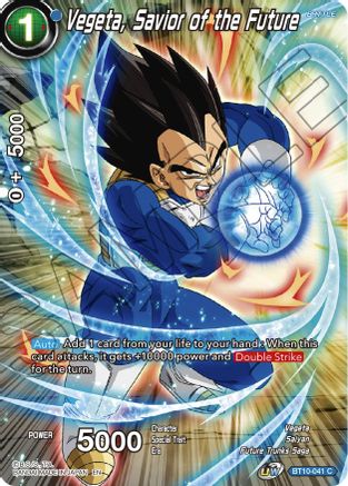 Vegeta, Savior of the Future (BT10-041) - Theme Selection History of Vegeta Foil