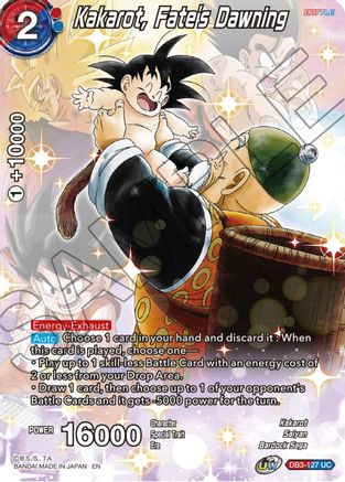 Kakarot, Fate's Dawning (DB3-127) - Theme Selection History of Son Goku Foil