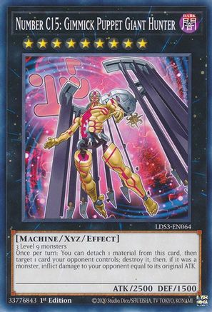 Number C15: Gimmick Puppet Giant Hunter (LDS3-EN064) - Legendary Duelists: Season 3 1st Edition