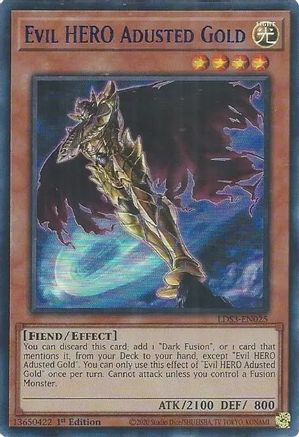 Evil HERO Adusted Gold (Blue) (LDS3-EN025) - Legendary Duelists: Season 3 1st Edition