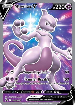 Mewtwo V SWSH229 - Holofoil SWSH Sword & Shield Promo Cards - Promo