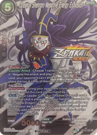 Oceanus Shenron, Negative Energy Explosion (Event Pack 10) (Alternate Foil) (BT14-135) - Tournament Promotion Cards Foil