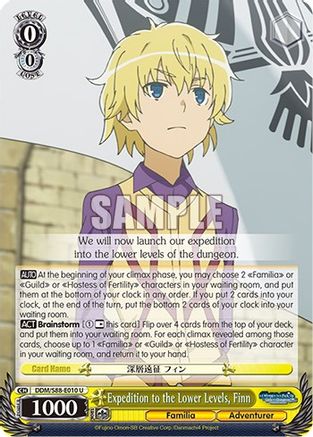 Expedition to the Lower Levels, Finn (DDM/S88-E010 U) - Is it Wrong to Try to Pick Up Girls in a Dungeon?