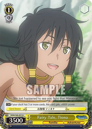 Fairy Tale, Tiona (DDM/S88-E019 C) - Is it Wrong to Try to Pick Up Girls in a Dungeon?