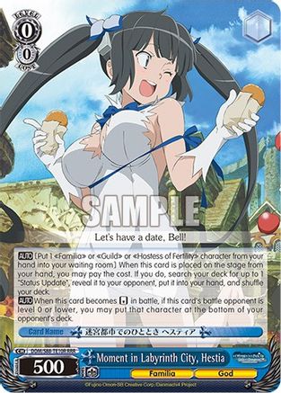 Moment in Labyrinth City, Hestia (RRR) (DDM/S88-TE10R RRR) - Is it Wrong to Try to Pick Up Girls in a Dungeon?