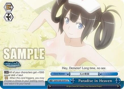 Paradise in Heaven (DDM/S88-E099 CC) - Is it Wrong to Try to Pick Up Girls in a Dungeon?