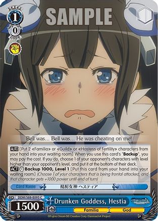 Drunken Goddess, Hestia (DDM/S88-E093 C) - Is it Wrong to Try to Pick Up Girls in a Dungeon?