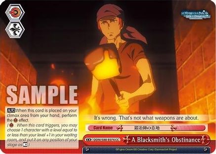 A Blacksmith's Obstinance (DDM/S88-E074 CC) - Is it Wrong to Try to Pick Up Girls in a Dungeon?
