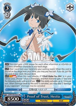 Proof of Trust, Hestia (DDM/S88-E077 RR) - Is it Wrong to Try to Pick Up Girls in a Dungeon?