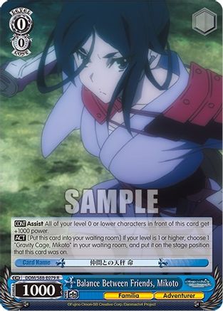 Balance Between Friends, Mikoto (DDM/S88-E079 R) - Is it Wrong to Try to Pick Up Girls in a Dungeon?
