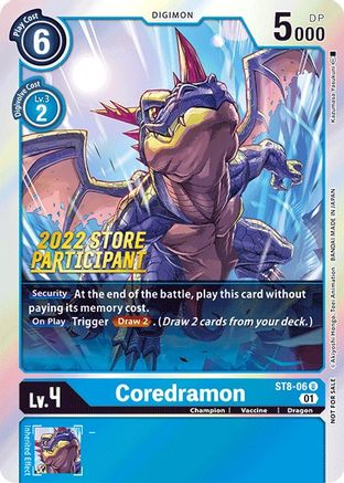 Coredramon (2022 Store Participant) (ST8-06) - Starter Deck 08: Ulforce Veedramon Foil