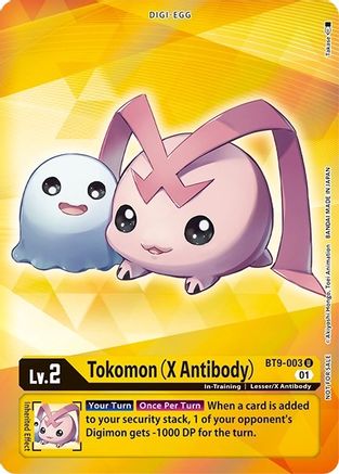 Tokomon (X Antibody) (Box Topper) (BT9-003) - X Record Foil