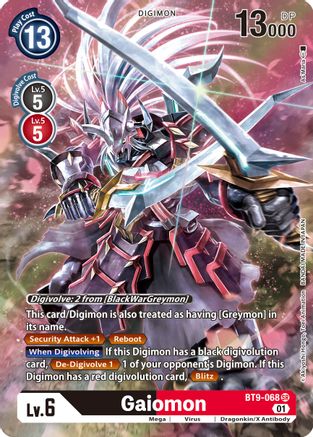 Gaiomon (Alternate Art) (BT9-068) - X Record Foil