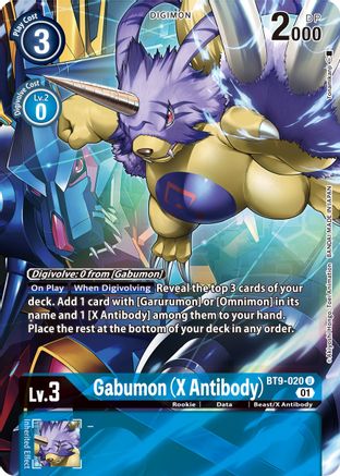 Gabumon (X Antibody) (Alternate Art) (BT9-020) - X Record Foil