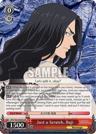 Just a Scratch, Baji (SR) (TRV/S92-E039S SR) - Tokyo Revengers