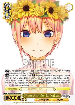 Pure Wish, Ichika Nakano (HYR) (5HY/W90-E005HYR HYR) - The Quintessential Quintuplets 2
