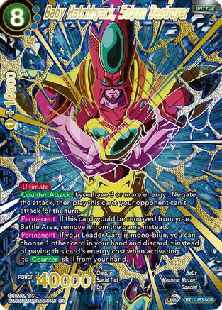 Baby Hatchhyack, Saiyan Destroyer (SCR) (BT11-153) - 5th Anniversary Set Foil