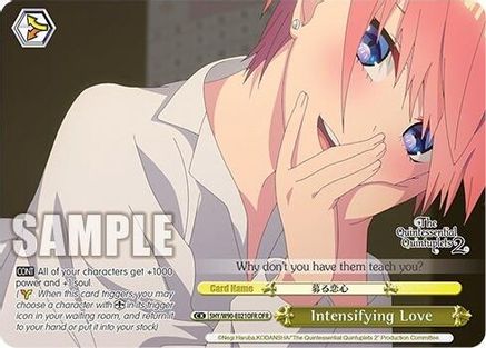Intensifying Love (OFR) (5HY/W90-E021OFR OFR) - The Quintessential Quintuplets 2