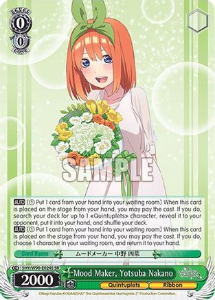 Mood Maker, Yotsuba Nakano (SR) (5HY/W90-E024S SR) - The Quintessential Quintuplets 2