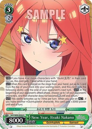 New Year, Itsuki Nakano (5HY/W90-E026 R) - The Quintessential Quintuplets 2