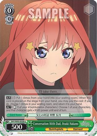 Conversation With Dad, Itsuki Nakano (5HY/W90-E028 U) - The Quintessential Quintuplets 2
