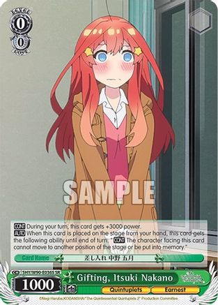 Gifting, Itsuki Nakano (SR) (5HY/W90-E036S SR) - The Quintessential Quintuplets 2