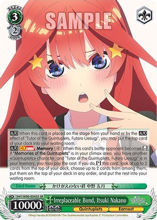 Irreplaceable Bond, Itsuki Nakano (SR) (5HY/W90-E043S SR) - The Quintessential Quintuplets 2