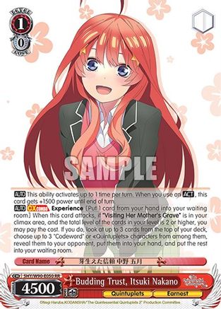 Budding Trust, Itsuki Nakano (5HY/W90-E050 RR) - The Quintessential Quintuplets 2