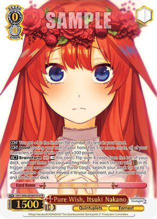 Pure Wish, Itsuki Nakano (HYR) (5HY/W90-E054HYR HYR) - The Quintessential Quintuplets 2