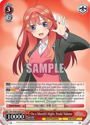 On a Moonlit Night, Itsuki Nakano (SR) (5HY/W90-E060S SR) - The Quintessential Quintuplets 2