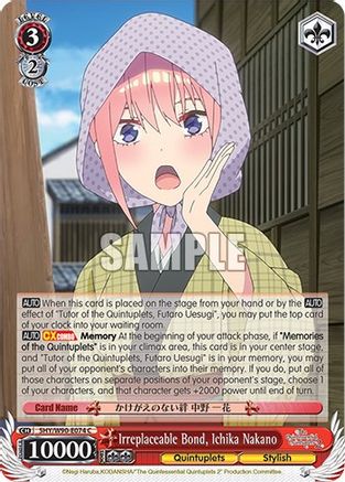 Irreplaceable Bond, Ichika Nakano (5HY/W90-E074 C) - The Quintessential Quintuplets 2