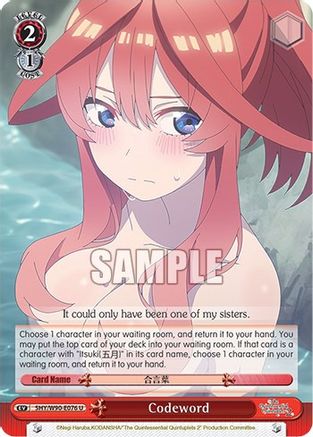 Codeword (5HY/W90-E076 U) - The Quintessential Quintuplets 2