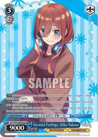 Devoted Feelings, Miku Nakano (OFR) (5HY/W90-E082OFR OFR) - The Quintessential Quintuplets 2