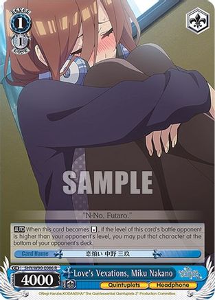 Love's Vexations, Miku Nakano (5HY/W90-E086 R) - The Quintessential Quintuplets 2