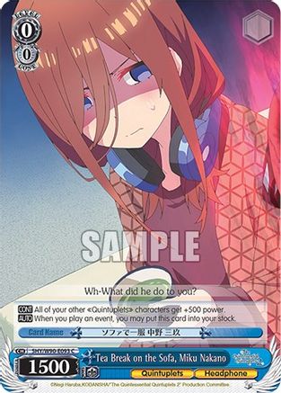 Tea Break on the Sofa, Miku Nakano (5HY/W90-E093 C) - The Quintessential Quintuplets 2