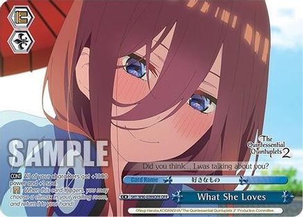 What She Loves (OFR) (5HY/W90-E099OFR OFR) - The Quintessential Quintuplets 2