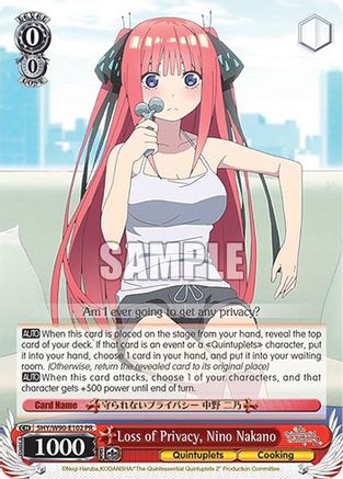 Loss of Privacy, Nino Nakano (5HY/W90-E102 PR) - The Quintessential Quintuplets 2
