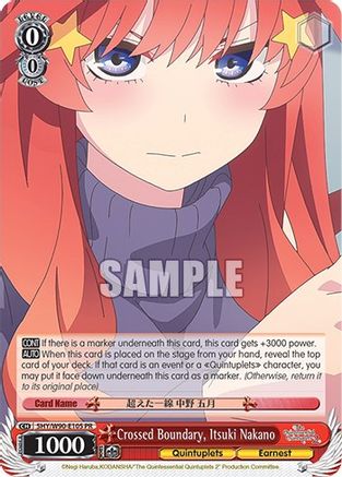 Crossed Boundary, Itsuki Nakano (5HY/W90-E105 PR) - The Quintessential Quintuplets 2