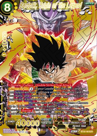 Bardock, Origin of the Legend (BT18-148) - Dawn of the ZLegends Foil