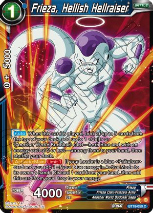 Frieza, Hellish Hellraiser (BT18-050) - Dawn of the ZLegends