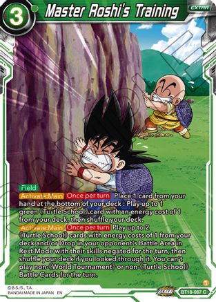 Master Roshi's Training (BT18-087) - Dawn of the ZLegends Foil
