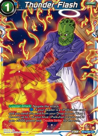 Thunder Flash (BT18-057) - Dawn of the ZLegends