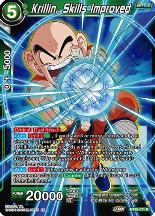 Krillin, Skills Improved (BT18-071) - Dawn of the ZLegends