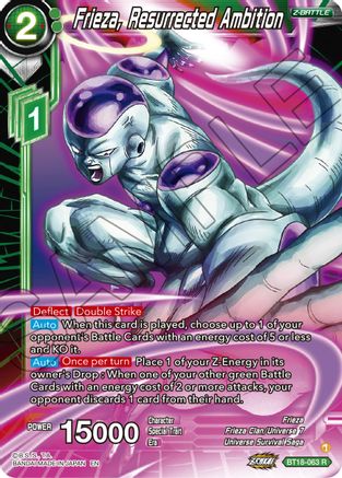 Frieza, Resurrected Ambition (BT18-063) - Dawn of the ZLegends