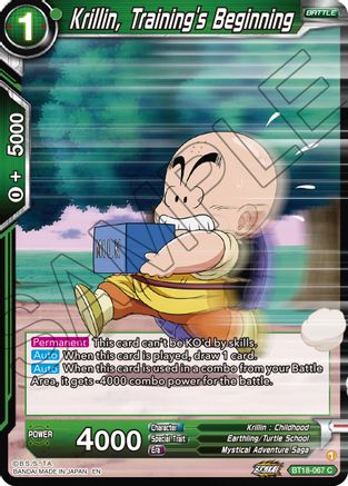 Krillin, Training's Beginning (BT18-067) - Dawn of the ZLegends Foil