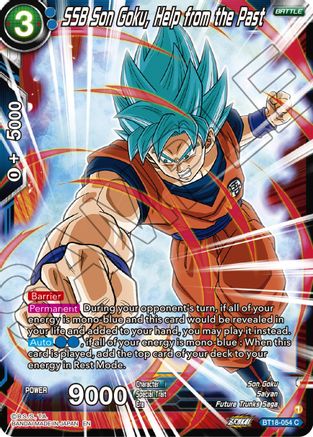 SSB Son Goku, Help from the Past (BT18-054) - Dawn of the ZLegends