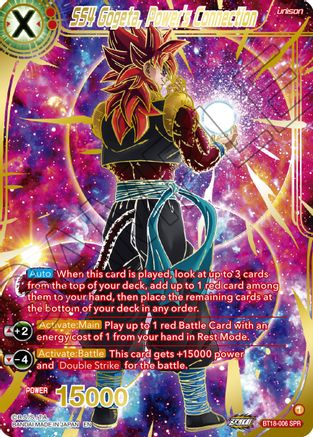 SS4 Gogeta, Power's Connection (SPR) (BT18-006) - Dawn of the ZLegends Foil